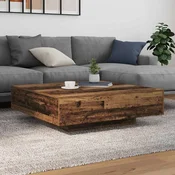 vidaXL vidaXL Kavnica z LED lučmi, staro leseno 100x100x31 cm, (22009723)