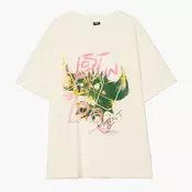 Cropp - Majica ispranog izgleda - white