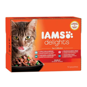 MOKRA HRANA ZA MAČKA IAMS MULTIBOX, 4 OKUS SEA ŽELE, 12X 85G