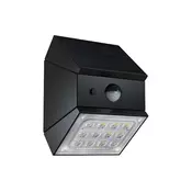 LED zidna solarna lampa sa senzorom LED/2,5W/3,7V IP65 1200 mAh crna