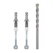 PRITRDILNI SET ZA WC ŠKOLJKO IN BIDE, 5x80mm | Topdom