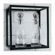Zidna polica 20x20 cm crna