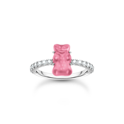 Thomas Sabo TR2459-052-9-52 Silver Ring with pink Gold Bears and Zirconia Ladies