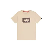 ALPHA INDUSTRIES Majica bež/temno rjava