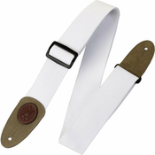 Levys MSSC8-WHT Classics Series 2 Signature Series Cotton Guitar Strap White