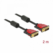 DVI kabel digital-digital 2m Delock premium s feritno dušilko