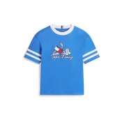 TOMMY HILFIGER Majica TAKE IT EASY azur/rdeča/bela