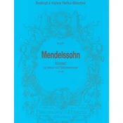 MENDELSSOHN:KONZERT A-MOLL FULL SCORE