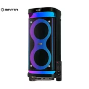 Manta SPK0601B100 Argos prijenosni karaoke zvucnik, BT, RGB LED, 100 W