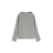 TOM TAILOR Majica kaki/bela