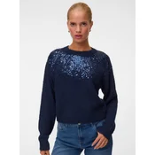 VERO MODA Pulover VMNOVAH mornarska/safir