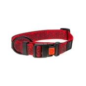 Karlie ovratnik ASP Mix&Match rdeč motiv Grafit velikost L/XL 45-65cm 25mm
