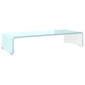 Vidaxl Stojalo za TV/ekran stekleno zeleno 60x25x11 cm