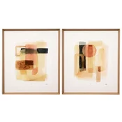 Casa Padrino luxury print set sand-shaped W. 78 cm x D. 6 x H. 88 cm - Luxury pictures & accessories