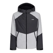 JACK & JONES Prehodna jakna JCOCLUB grafit/svetlo siva