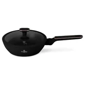 Berlingerhaus Globoka ponev s titanovim premazom in pokrovom, 24 cm, iz kolekcije Black Rose