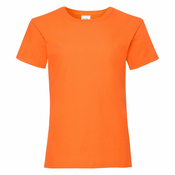 Orange Girls T-shirt Valueweight Fruit of the Loom
