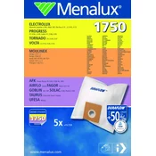 MENALUX 1750 5 kom sinteticki porzsák + 1 microfilter