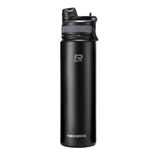 ROCKBROS Termo steklenica za pijačo iz jekla 620 ml - črna