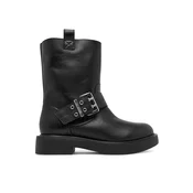 Usnjeni gležnarji Love Moschino