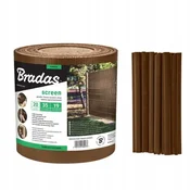 Bradas Rjav balkonski ograjni trak 19 cm x 35 m + sponke 0278
