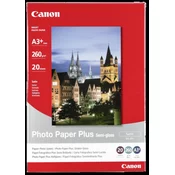 Canon Photo Plus Semi-Gloss 260g/m2 - A3+, 20 Plahte