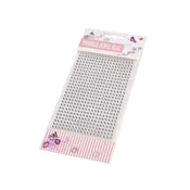 Samolepilni kamenčki na lepilnem traku O4 mm - kristal