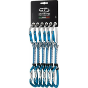 Climbing Technology Aerial Pro Set DY Pack of 6 Quickdraws Silver/Light Blue 12 cm