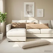 vidaXL Prevleka za blazino 2 kos HEERLEN Krem 40 x 145 cm