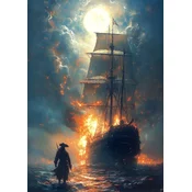 Art puzzle - Puzzle Behind the Flames - 1 000 kosov