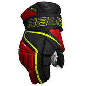 Hokejske rokavice Bauer Vapor Hyperlite Black/Red/Green Intermediate 12 palcev