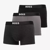 Bokserji Hugo Boss Trunk 3-Pack Boss One D Light Grey XL