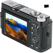 INF Digitalni fotoaparat z 48 MP, HD 1080p, 16x zoom, preklopnim zaslonom, pomnilniško kartico 32 GB, (21266061)