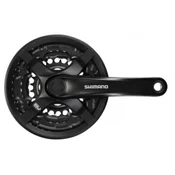 Shimano tourney fc-ty501, 48x38x28t, kurbla 170mm, 6/7/8 brzina, cg, crank fixing bolt, black, ind.pack Pogon ( EFCTY501C888CLB )