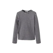 MANGO KIDS Majica RENATA antracit / bela