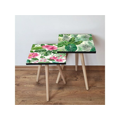 Hanah Home Sklapajuci Stocic 2 Komada 2SHP494 - Pink