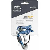 Climbing Technology Be-Up Belay/Rappel Device with Carabiner Electric Blue