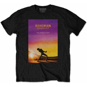 Queen Unisex majica Bohemian Rhapsody Black (Back Print) XXL