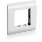 EQUIP FRENCH FACE PLATE WITH WINDOW (45X45MM), PURE WHITE EQUIP