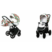 Babylux Color Lux Small Roses | 2v1 Kombinirani Voziček kompleti | Otroški voziček + Carrycot