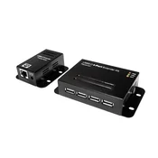 USB 2.0 Cat.5 extender up to 50m with 4-port hub