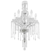 Casa Padrino luxury baroque crystal chandelier silver A� 45 cm - Magnificent living room chandelier in baroque style - Hotel chandelier - Baroque crystal lights - Baroque interior