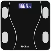 Floria Pametna vaga za merenje, do 180kg, LED, Bluetooth, crna - ZLN8962