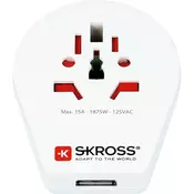 Skross adapter World za SAD + USB-A
