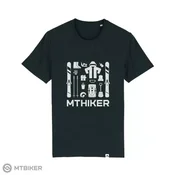 MTHIKER Majica s kratkimi rokavi, črna (S)