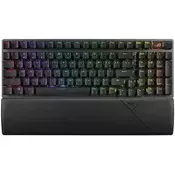ASUS ROG STRIX SCOPE II 96 NX SNOW SWITCH, BEŽIČANA IGRAĆA TASTATURA, HU, CRNA (90MP037A-BKHA00)