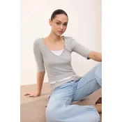 Trendyol Milla Ženska bluza, Siva