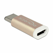 Delock USB 2.0 adapter [1x USB-C™ utikač - 1x USB 2.0 utičnica Micro-B] bakar Delock
