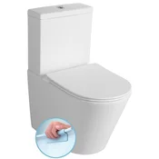 Stranišče PACO RIMLESS z zaprto vezavo, belo - Bela - 38x80x61 cm - Sapho - PACO - 24 - Keramika - Classic - 380 - 800 - 610 - 14