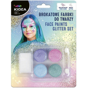 Gliter boje za lice Kidea - 4 boje